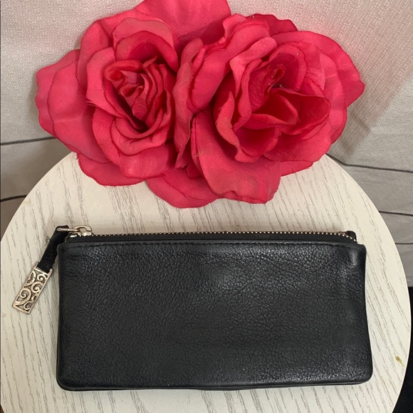 Brighton Leather Wallet Black with Silver Studded Design - Picture 10 of 11